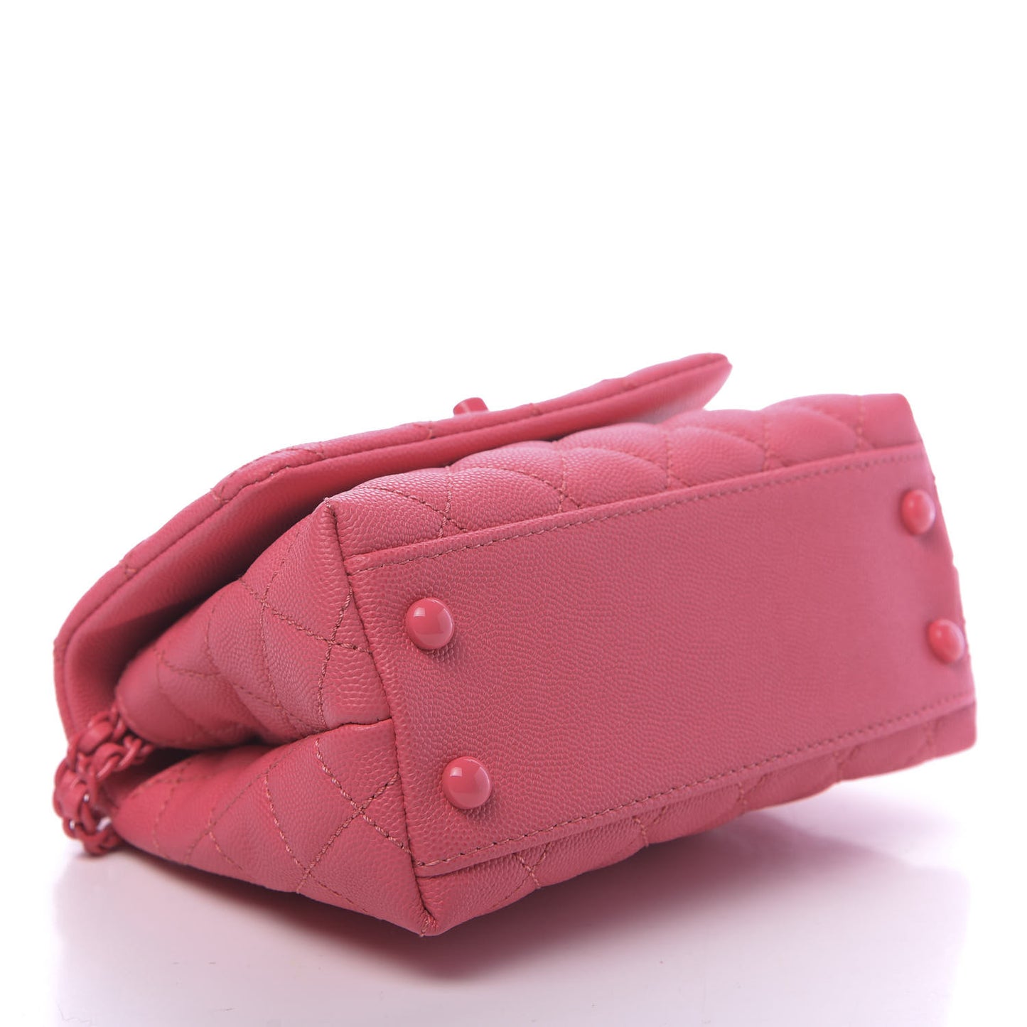 Caviar Quilted Incognito Extra Mini Coco Handle Flap Pink