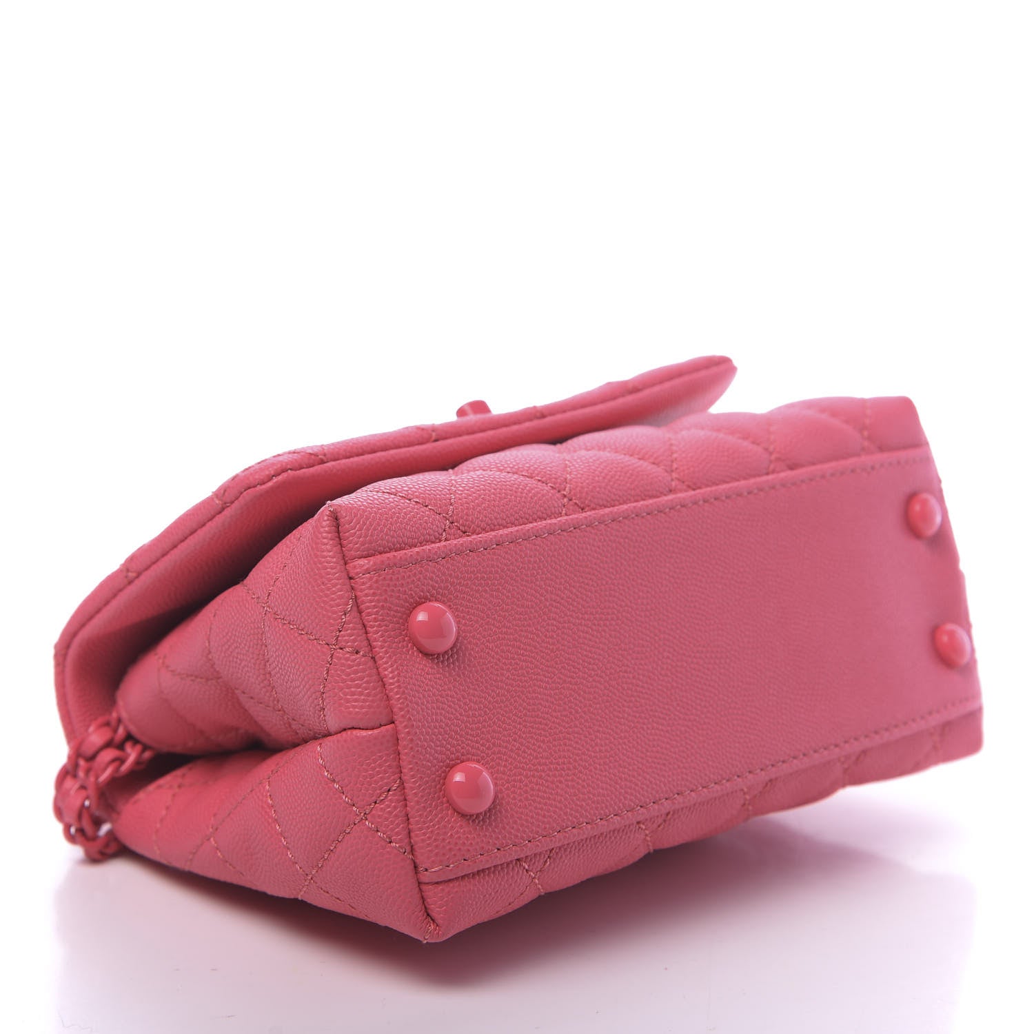 Chanel Caviar Quilted Incognito Extra Mini Coco Handle Flap Pink 4 of 10