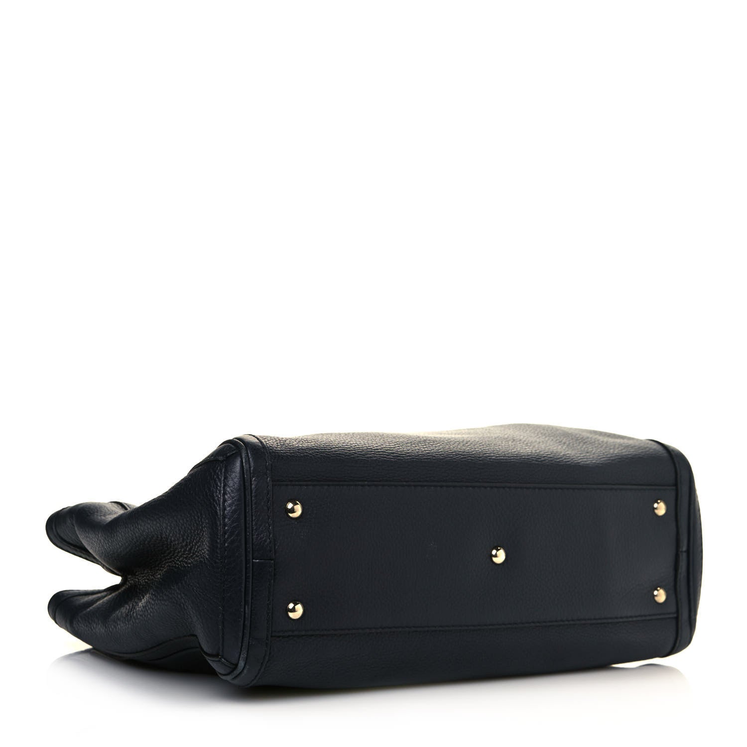 Gucci Pebbled Calfskin Medium Bella Tote Navy 3 of 12