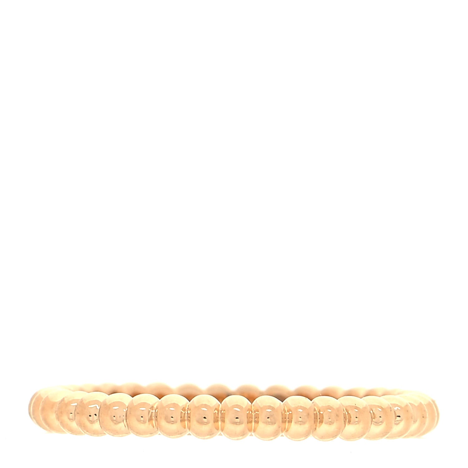 product image of VAN CLEEF & ARPELS 18K Yellow Gold Small Perlee Ring 52 6 FASHIONPHILE