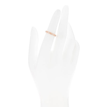 Cartier 18K Pink Gold Diamond 2.6mm LOVE Paved Band Ring 50 5.25 2 of 6
