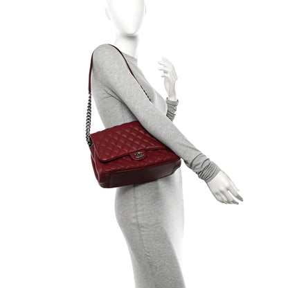 Chanel Caviar Quilted Medium Rock In Rome Single Flap Burgundy 3 of 10