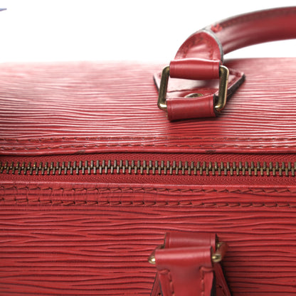 Louis Vuitton Epi Speedy 30 Castillan Red 23 of 23