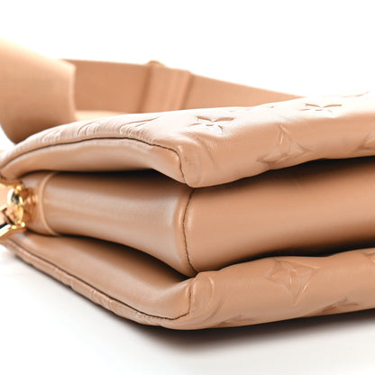 Louis Vuitton Lambskin Embossed Monogram Coussin PM Camel 7 of 8