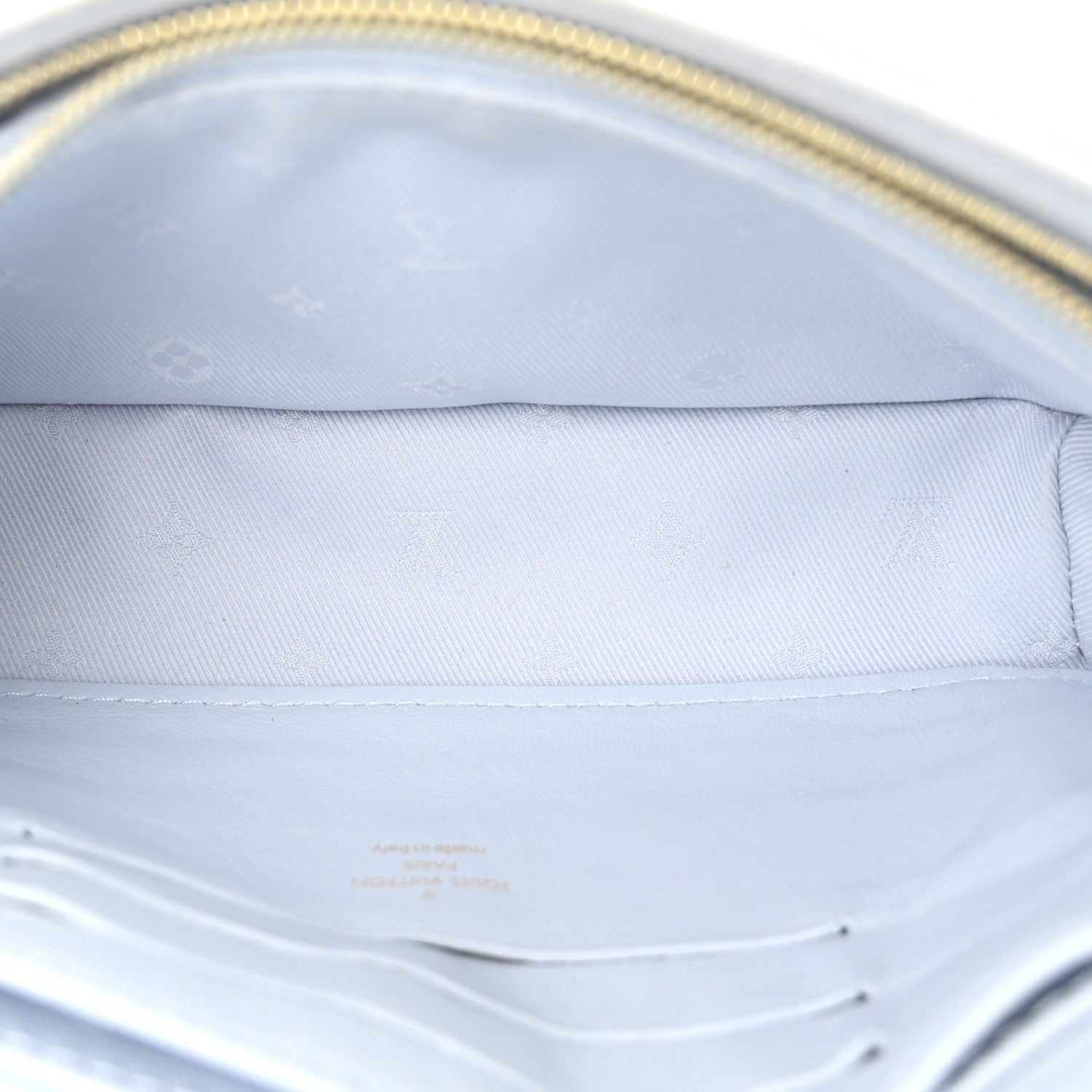 Louis Vuitton Calfskin Bubblegram Wallet On Strap Ice Blue 5 of 9