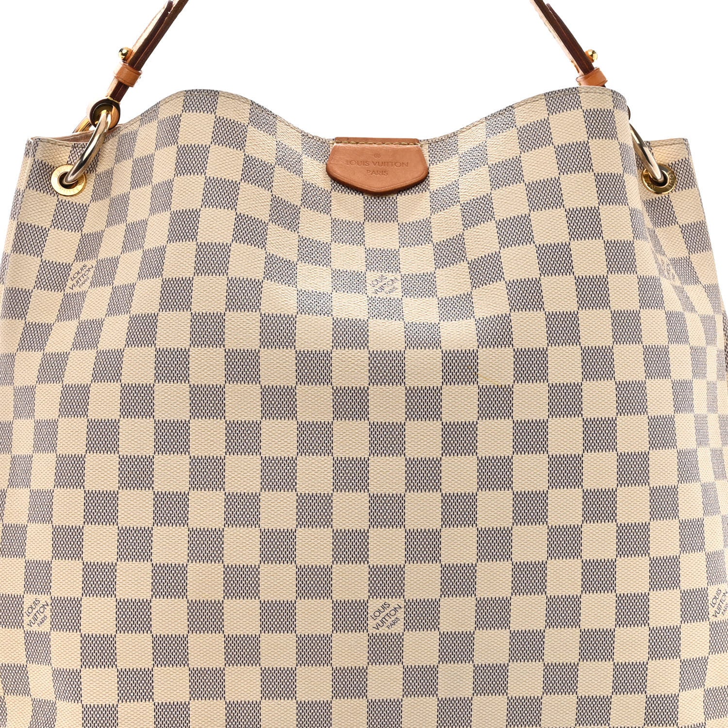 Louis Vuitton Damier Azur Graceful MM Rose Ballerine 7 of 9