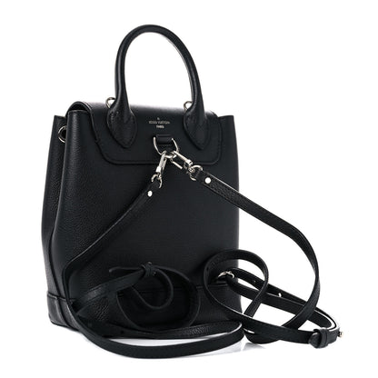 Louis Vuitton Calfskin Lockme Mini Backpack Black 2 of 14