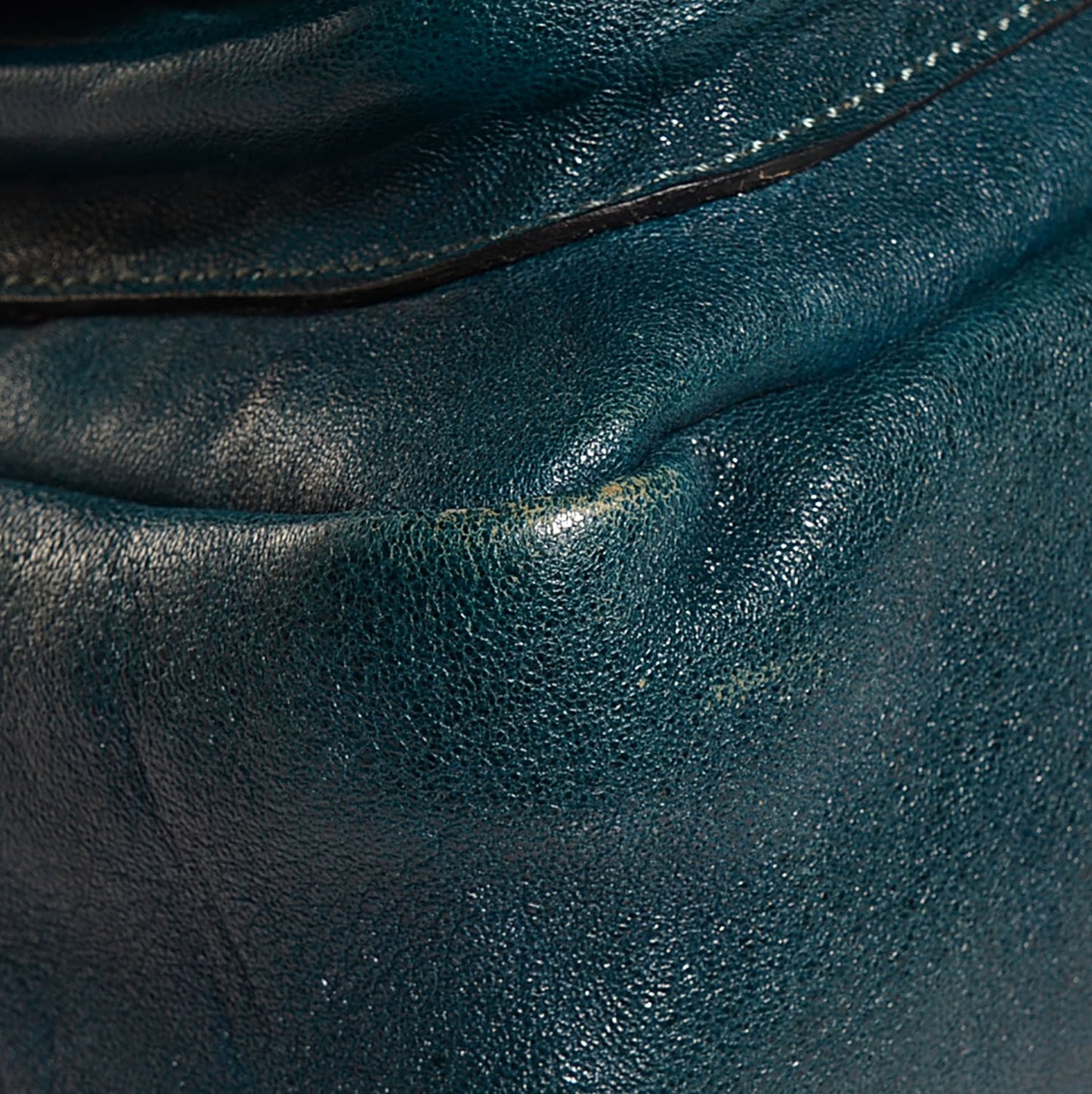 Sheepskin Saskia Satchel Aqua Fresh
