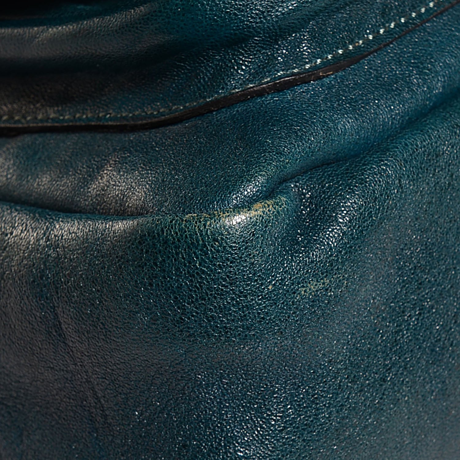 Chloe Sheepskin Saskia Satchel Aqua Fresh 10 of 10