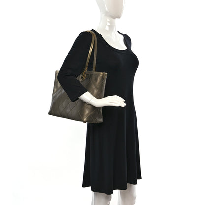 Chanel Grained Calfskin Large Shopping Fever Tote Gold 3 of 12