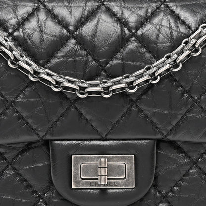 Chanel Aged Calfskin Quilted 2.55 Reissue Mini Flap Black 8 of 12