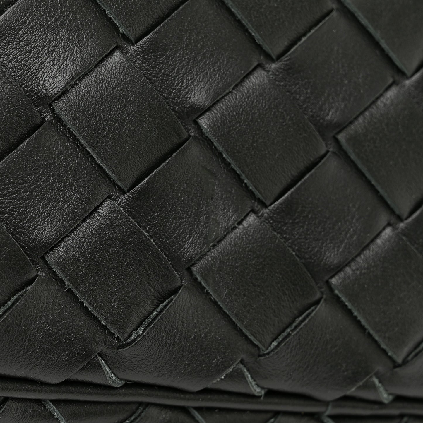 Calfskin Intrecciato Small Camera Bag Dark Green