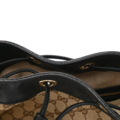Gucci GG Monogram Calfskin Bucket Bag Black 11 of 16