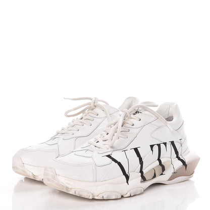 Valentino Garavani Calfskin VLTN Mens Bounce Sneakers 42 White 3 of 21