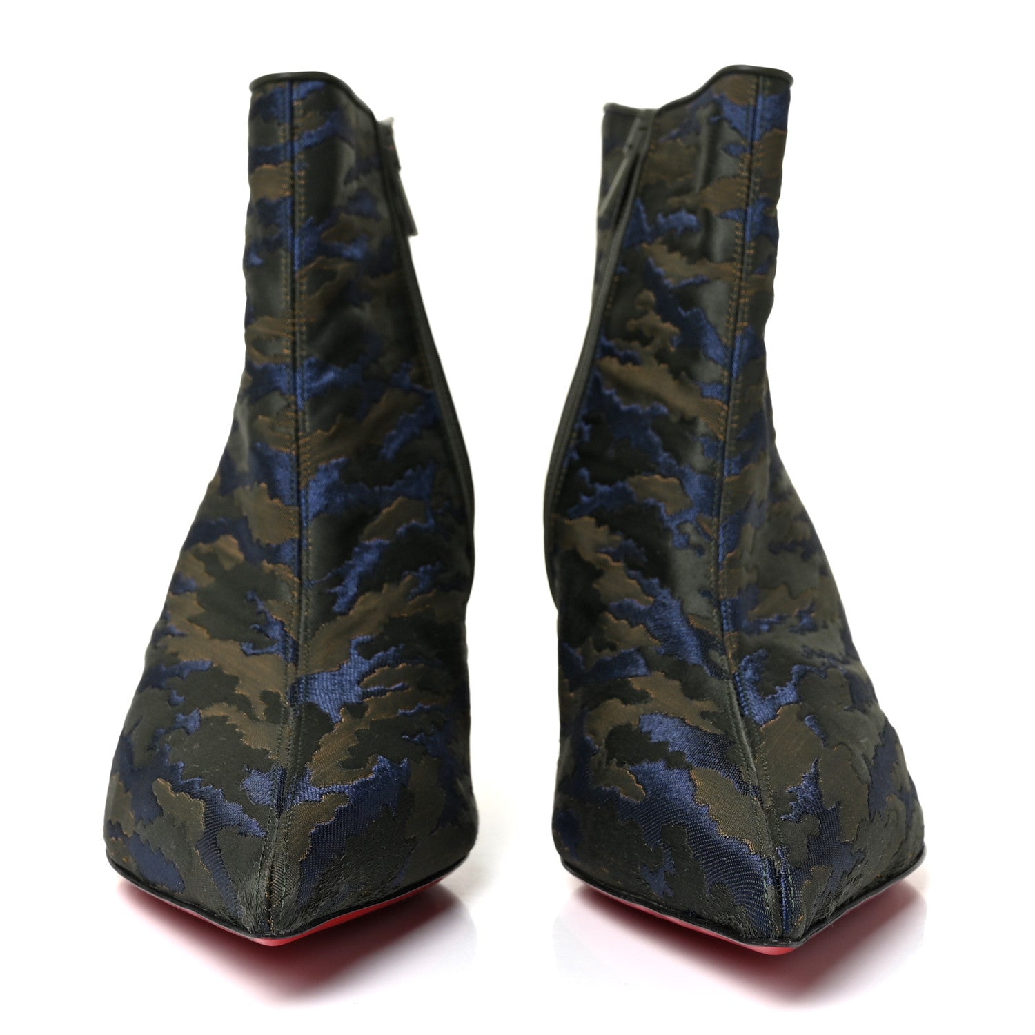 Christian Louboutin Jacquard Camoloubi So Kate Booty 55 Ankle Boots 37.5 Vosges 2 of 7