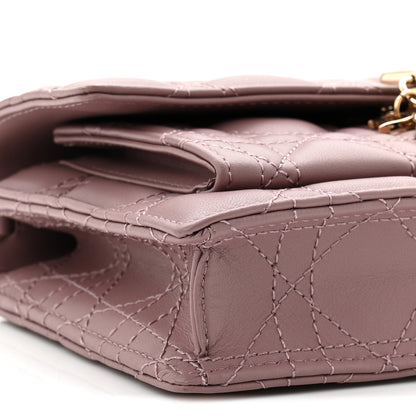 Christian Dior Lambskin Chain Lady Dior Chain Pouch Purple 9 of 11