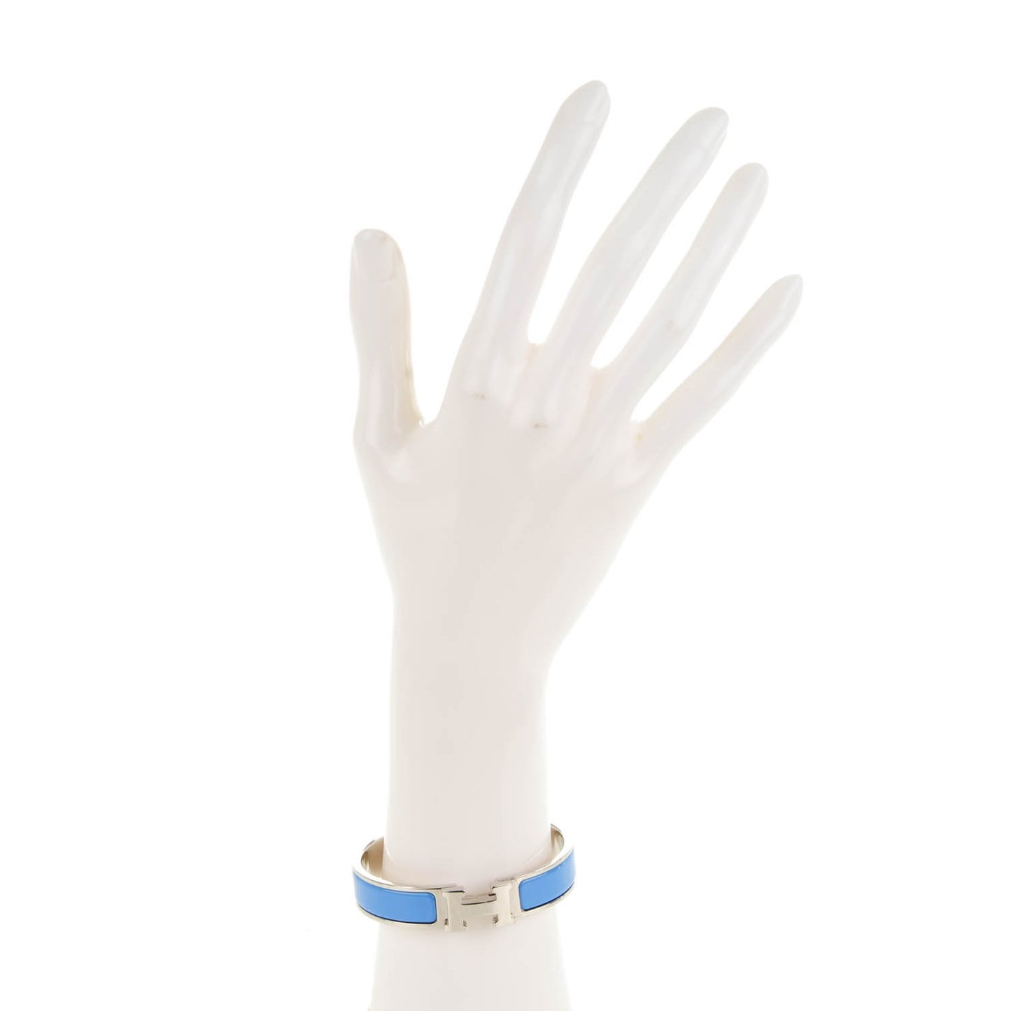 Enamel Narrow Clic Clac H Bracelet PM Bleu Transat