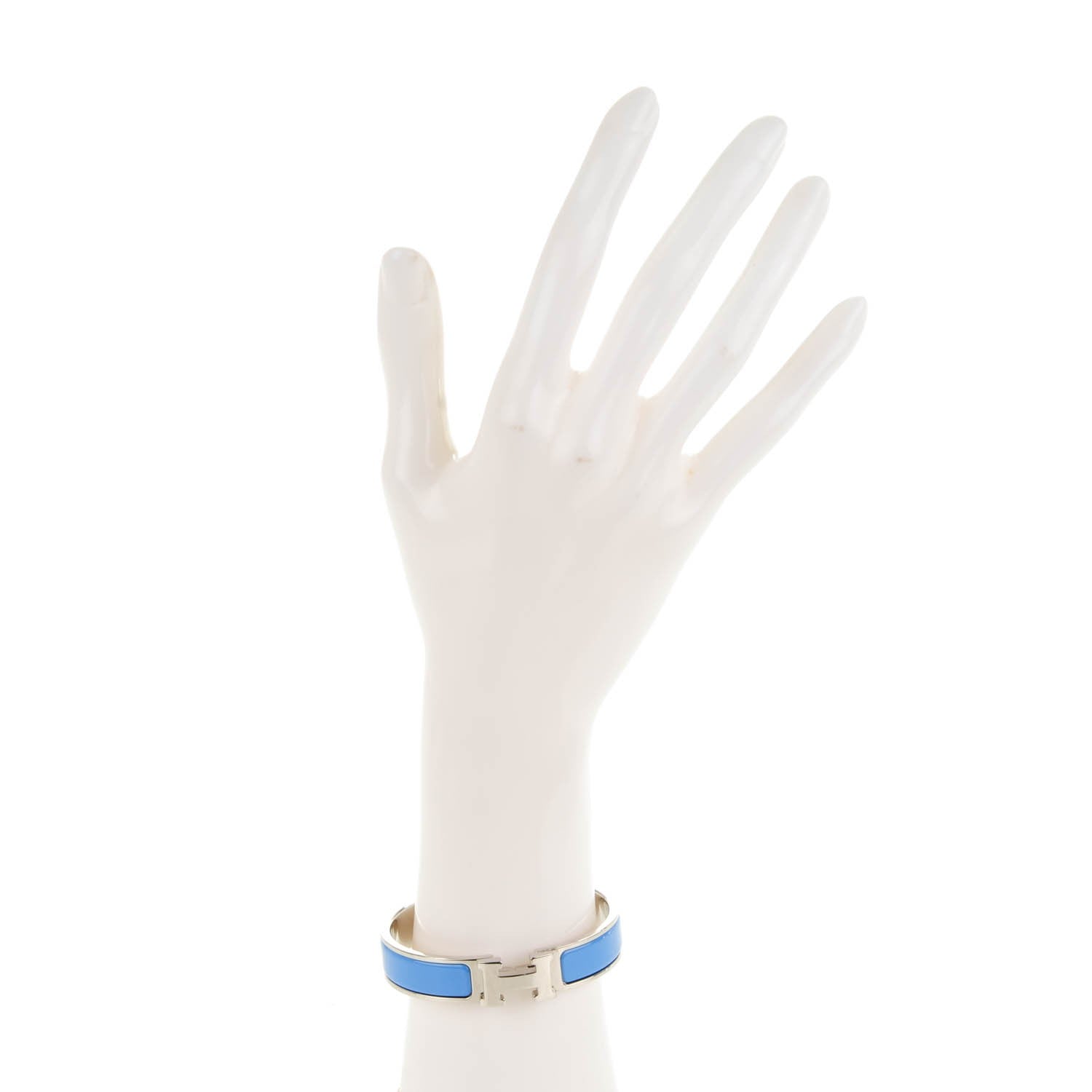 Hermes Enamel Narrow Clic Clac H Bracelet PM Bleu Transat 2 of 4