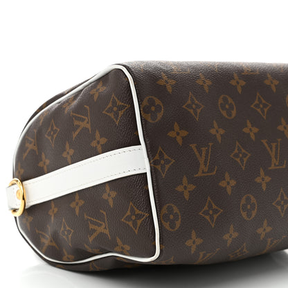 Louis Vuitton Monogram LV Match Speedy Bandouliere 25 White 8 of 9