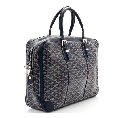 Goyard Goyardine Ambassade MM Briefcase Navy 5 of 17