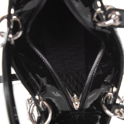 Christian Dior Patent Cannage Medium Lady Dior Black 5 of 7