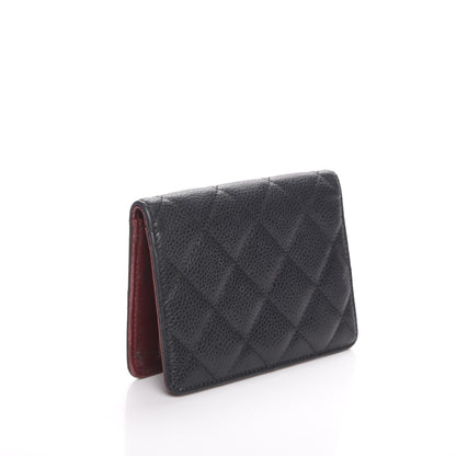 Chanel Caviar Quilted Card Holder Wallet Black 3 of 9