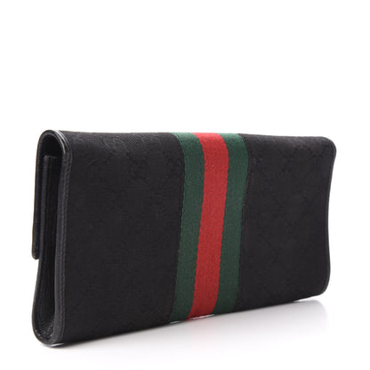 Gucci Monogram Bamboo Web Clutch Black 3 of 6