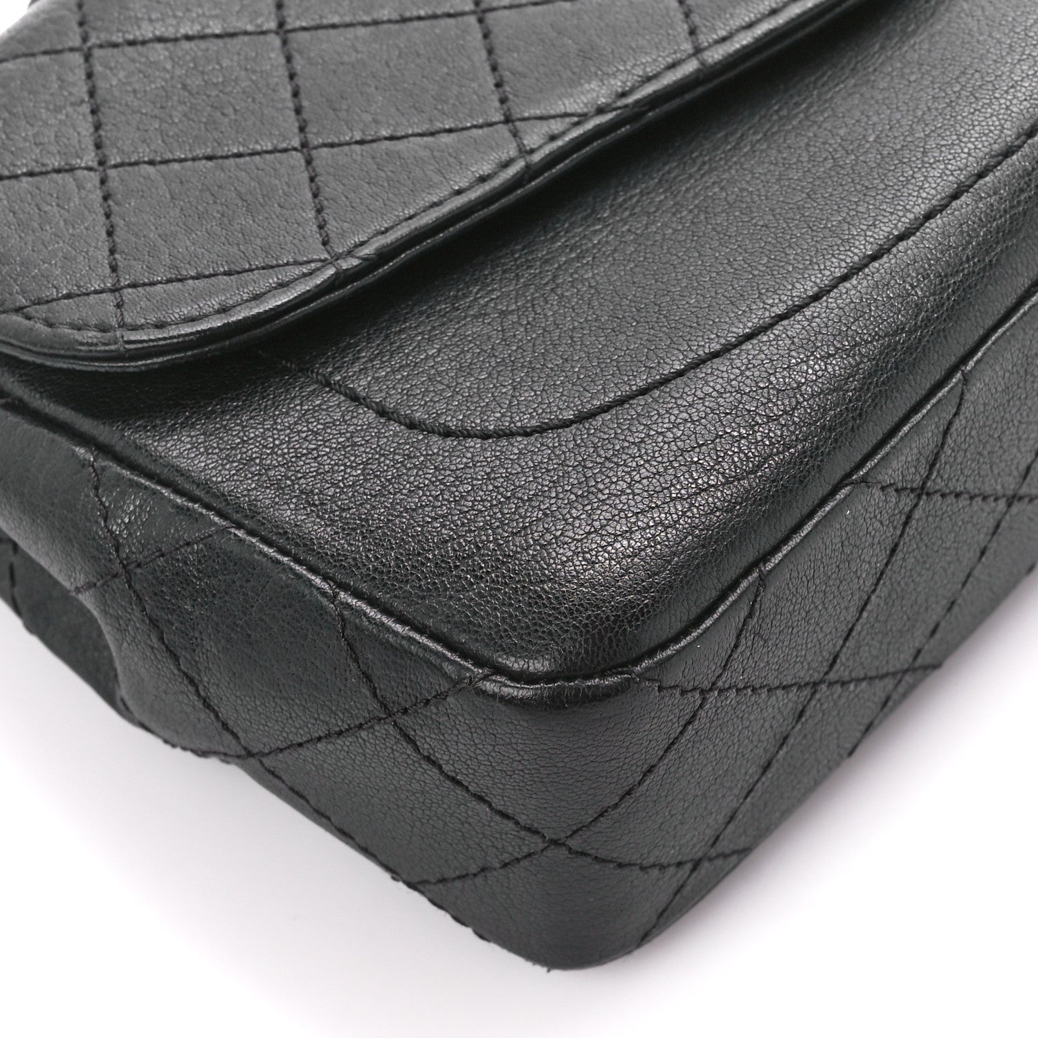 Chanel Goatskin Quilted Coco Curve Flap Messenger Flap Black 10 of 12
