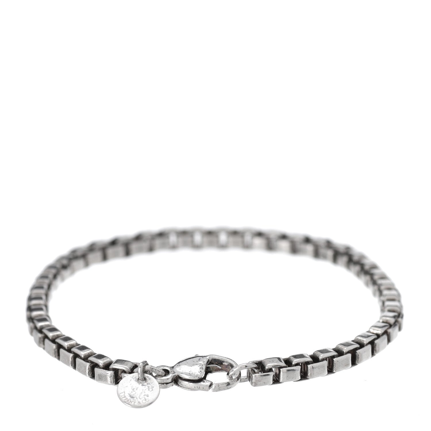 Tiffany Sterling Silver 4mm Venetian Link Bracelet 2 of 4