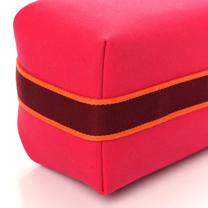 Hermes Canvas Large Bride-A-Brac Pouch Hibiscus 7 of 8