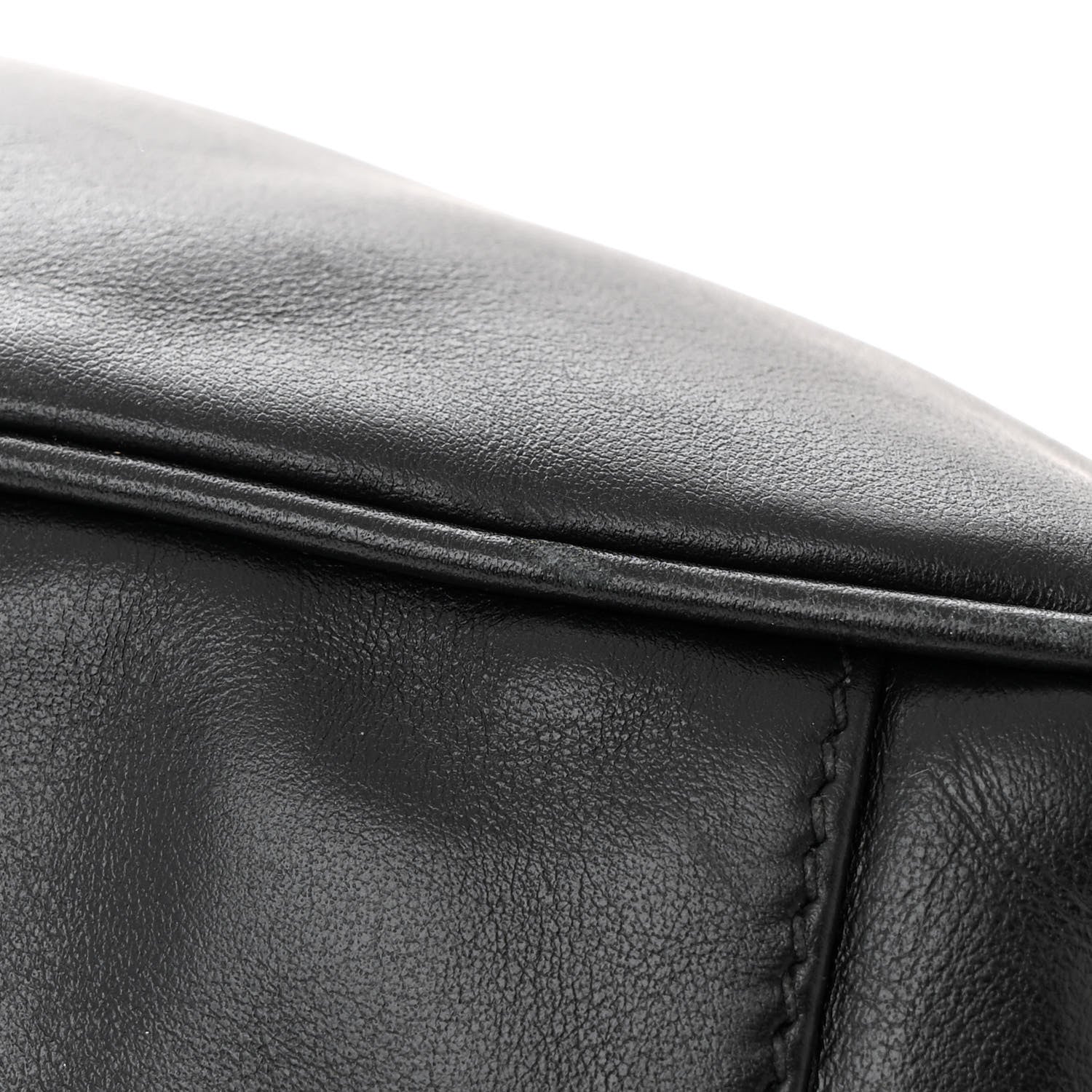 Prada Soft Calf Shopping Satchel Black 11 of 12