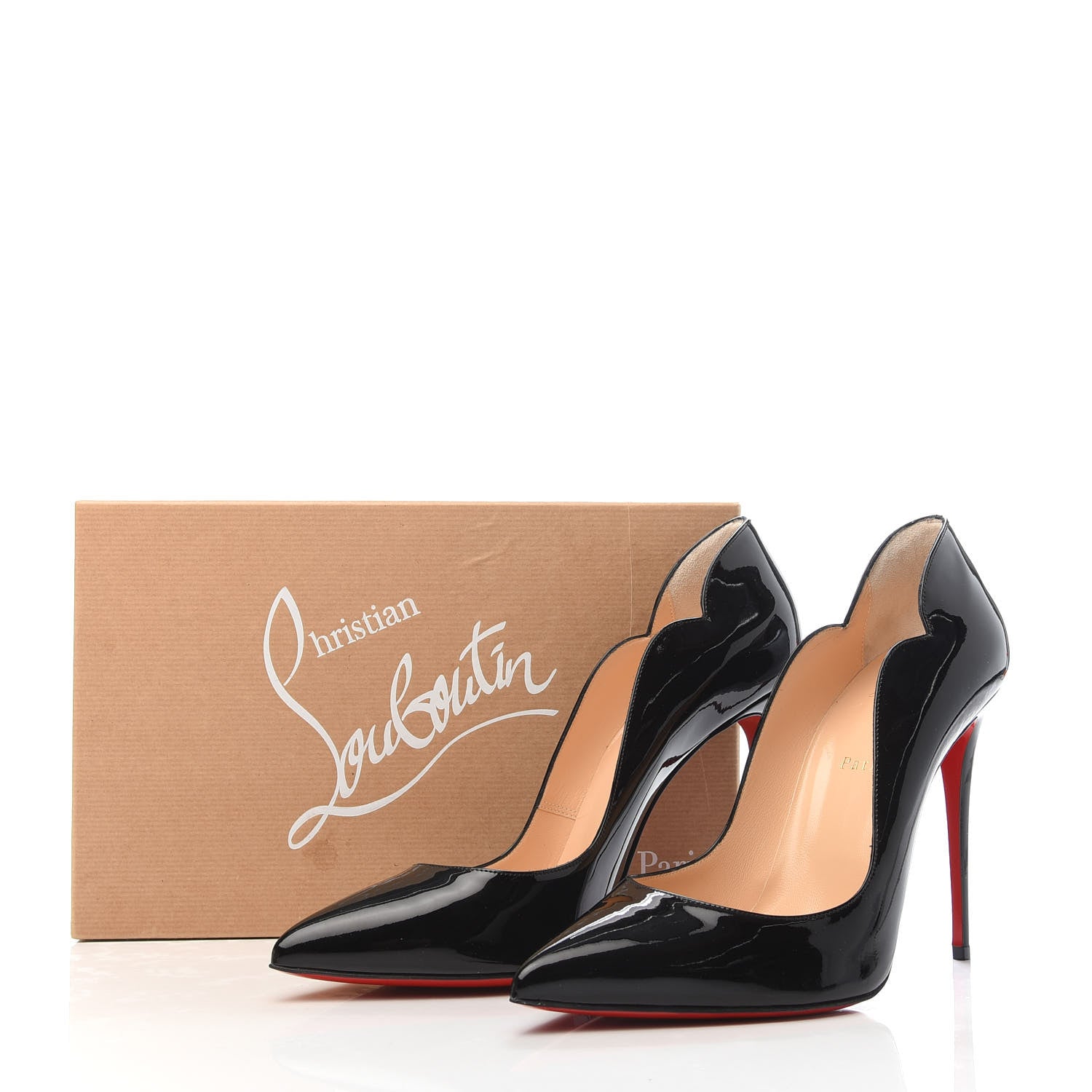 Christian Louboutin Patent Hot Chick 100 Pumps 41 Black 8 of 8