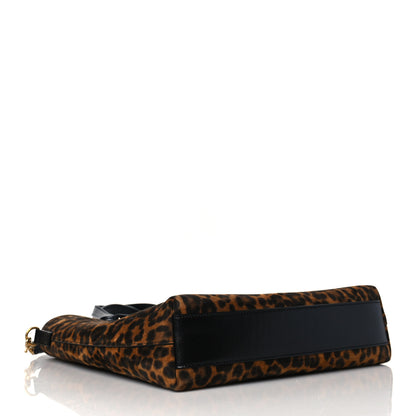 Saint Laurent Suede Leopard Print Toy Shopping Tote Naturale 4 of 10