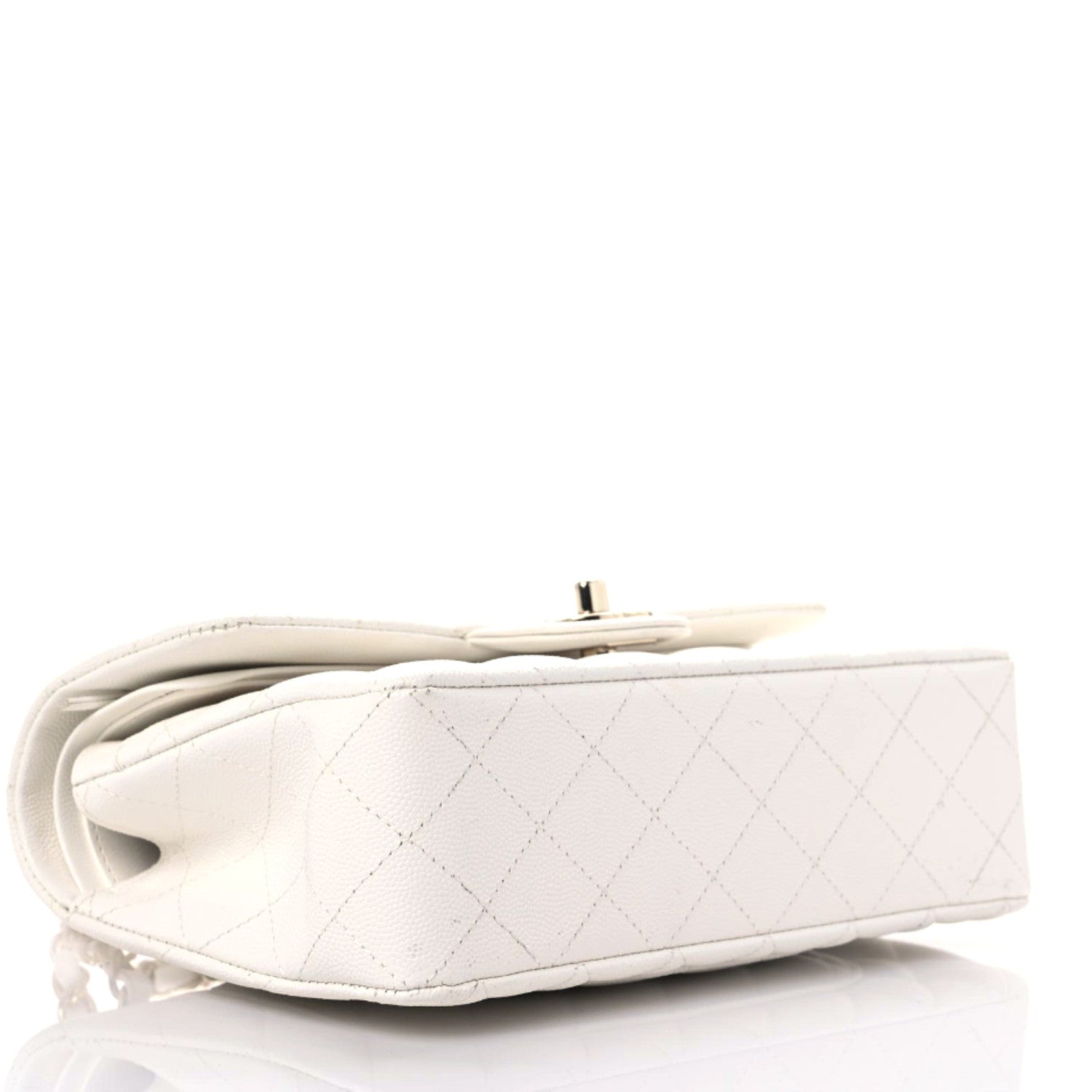 Chanel Caviar Quilted Small Double Flap White 4 of 17