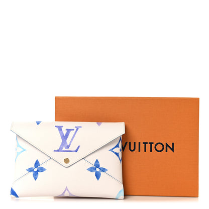 Louis Vuitton Monogram Giant By The Pool Kirigami Pochette Set Blue Rose Beige 12 of 12