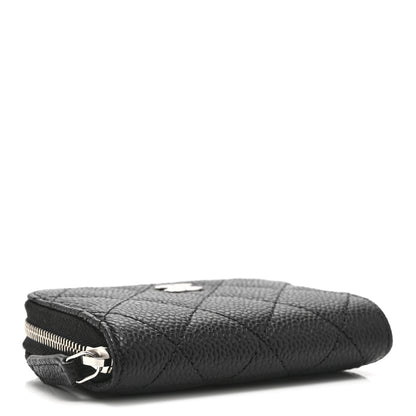 Chanel Caviar Quilted Zip Coin Purse Black 4 of 10