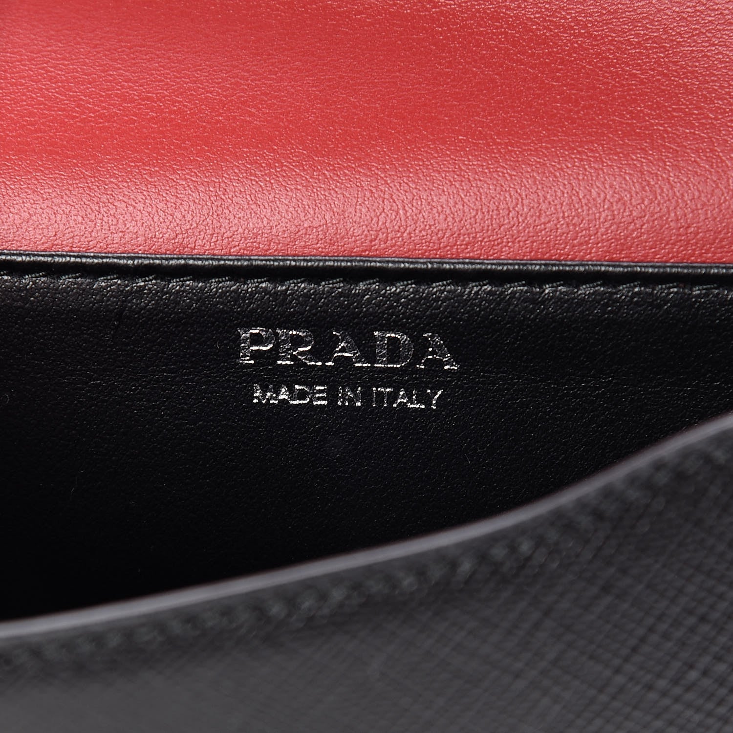 Prada City Calfskin Micro Reversible Belt Removable Bag Black Fuoco 6 of 9