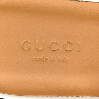 Gucci Cordovan Lux Horsebit Platform Mules 38 Mystic White 8 of 11