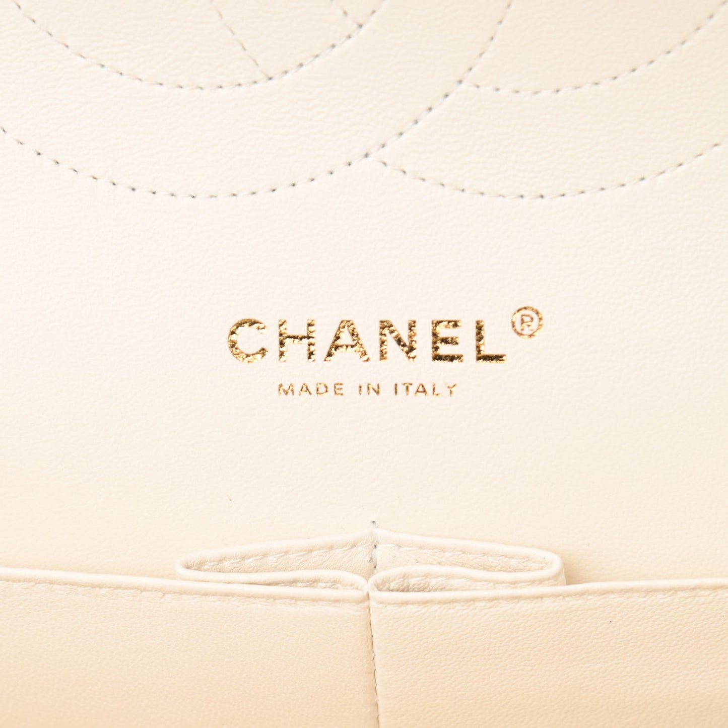 Caviar Quilted Jumbo Double Flap White