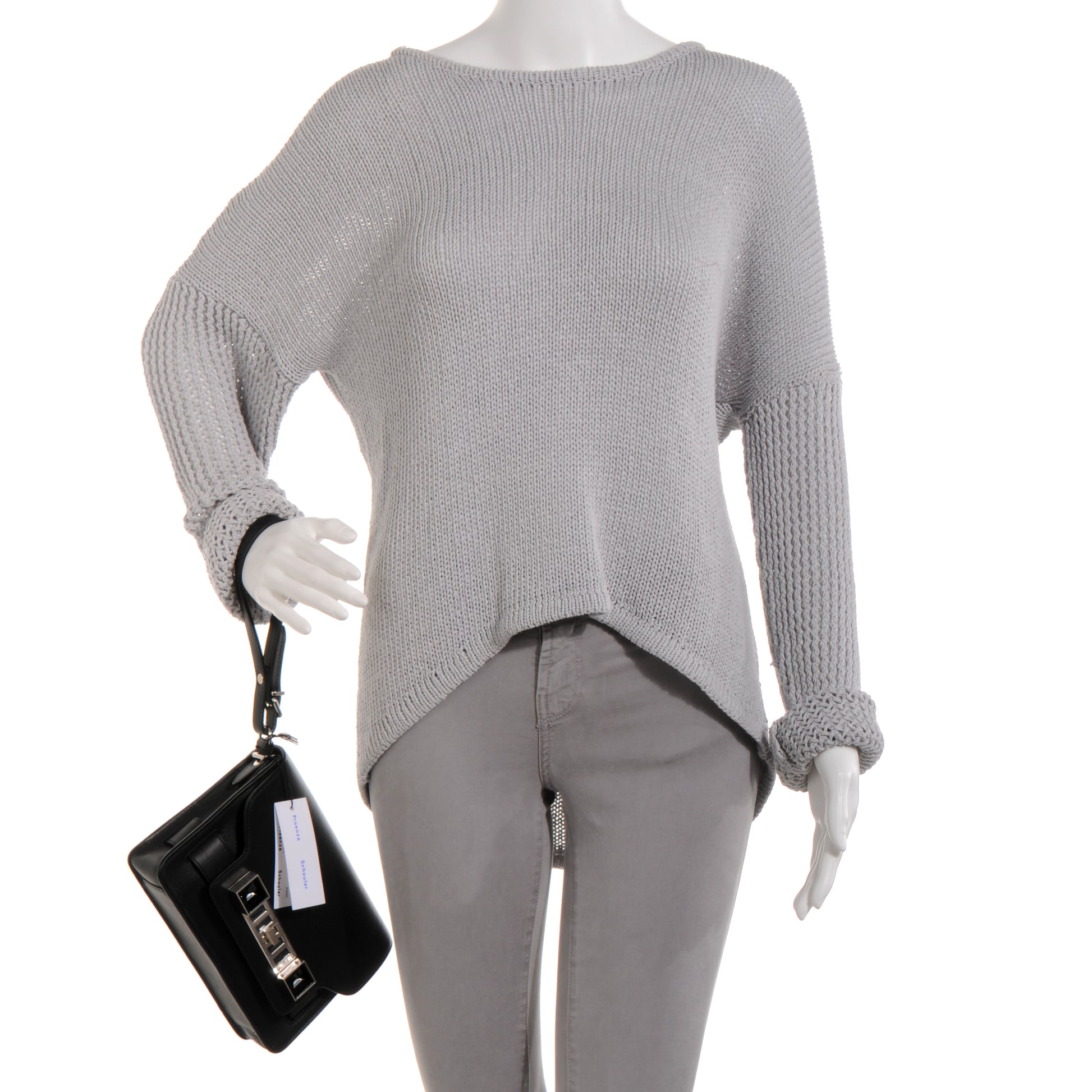 Proenza Schouler Smooth Calf PS11 Wristlet Clutch Black 2 of 12