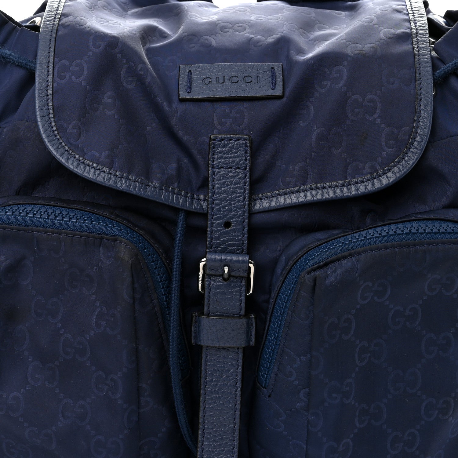 Gucci Nylon Monogram Medium Light Single Buckle Backpack Tide 8 of 13