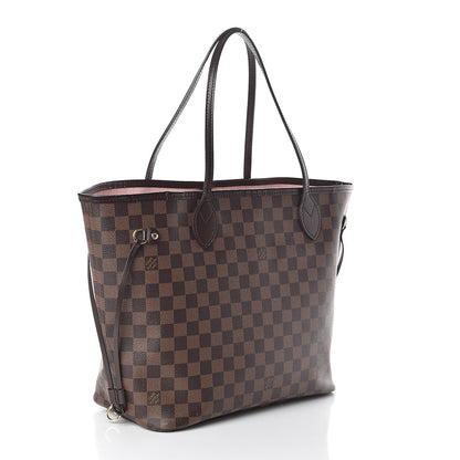 Louis Vuitton Damier Ebene Neo Neverfull MM Rose Ballerine 3 of 10
