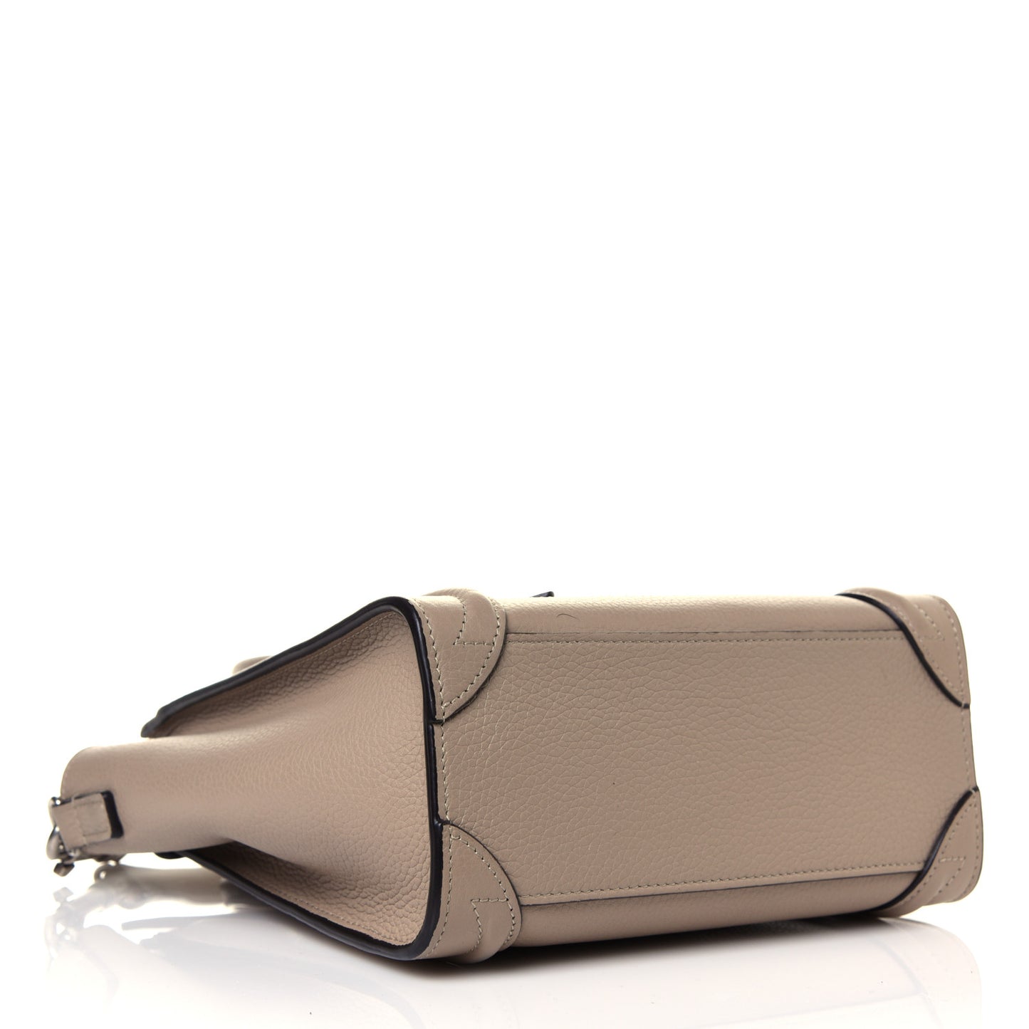 Drummed Calfskin Nano Luggage Dune