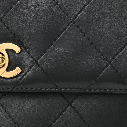Chanel Lambskin Quilted Medium Kelly Flap Bag Black 11 of 14