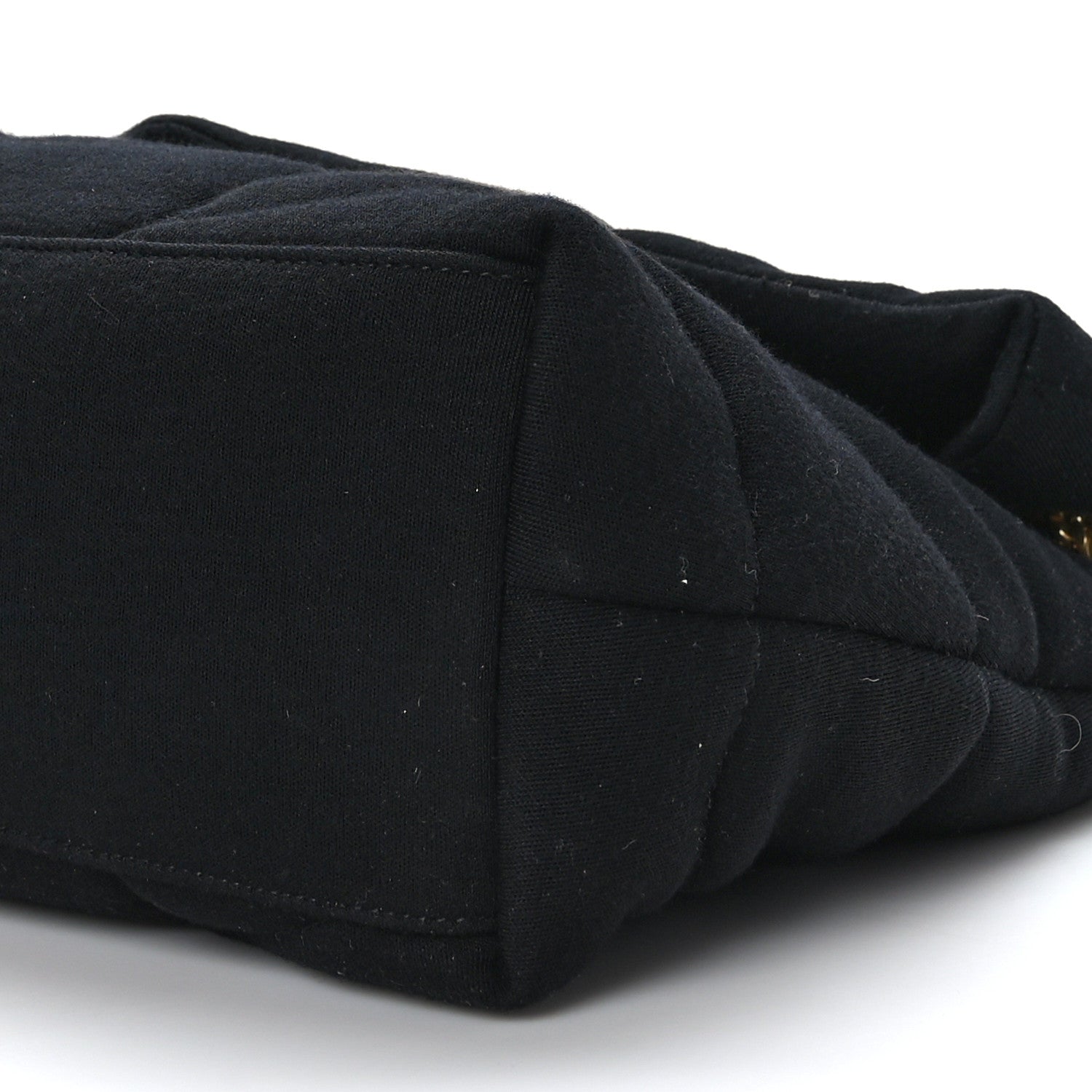 Saint Laurent Wool Jersey Quilted Medium Loulou Puffer Monogram Chain Satchel Black 9 of 9