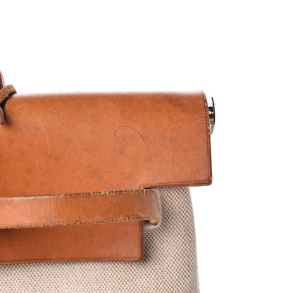 Hermes Toile Vache Calfskin Herbag 39 MM Natural 12 of 22
