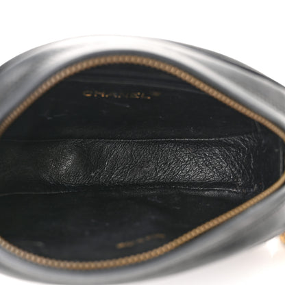 Chanel Lambskin Tassel Round Camera Case Black 4 of 8
