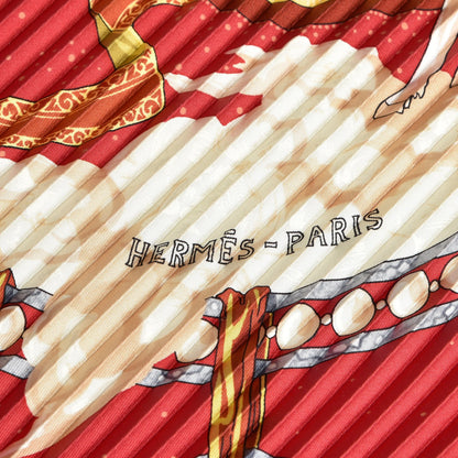 Hermes Silk Plisse Pythagore Scarf 90 4 of 6