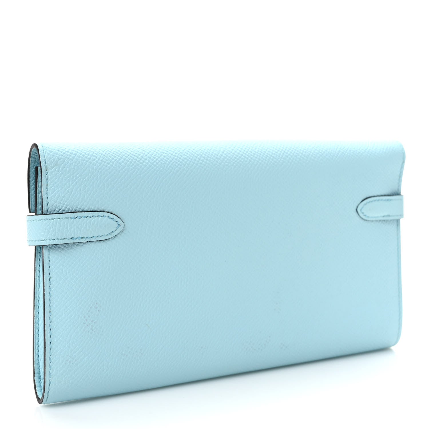 Hermes Epsom Kelly Longue Wallet Bleu Zephyr 3 of 6