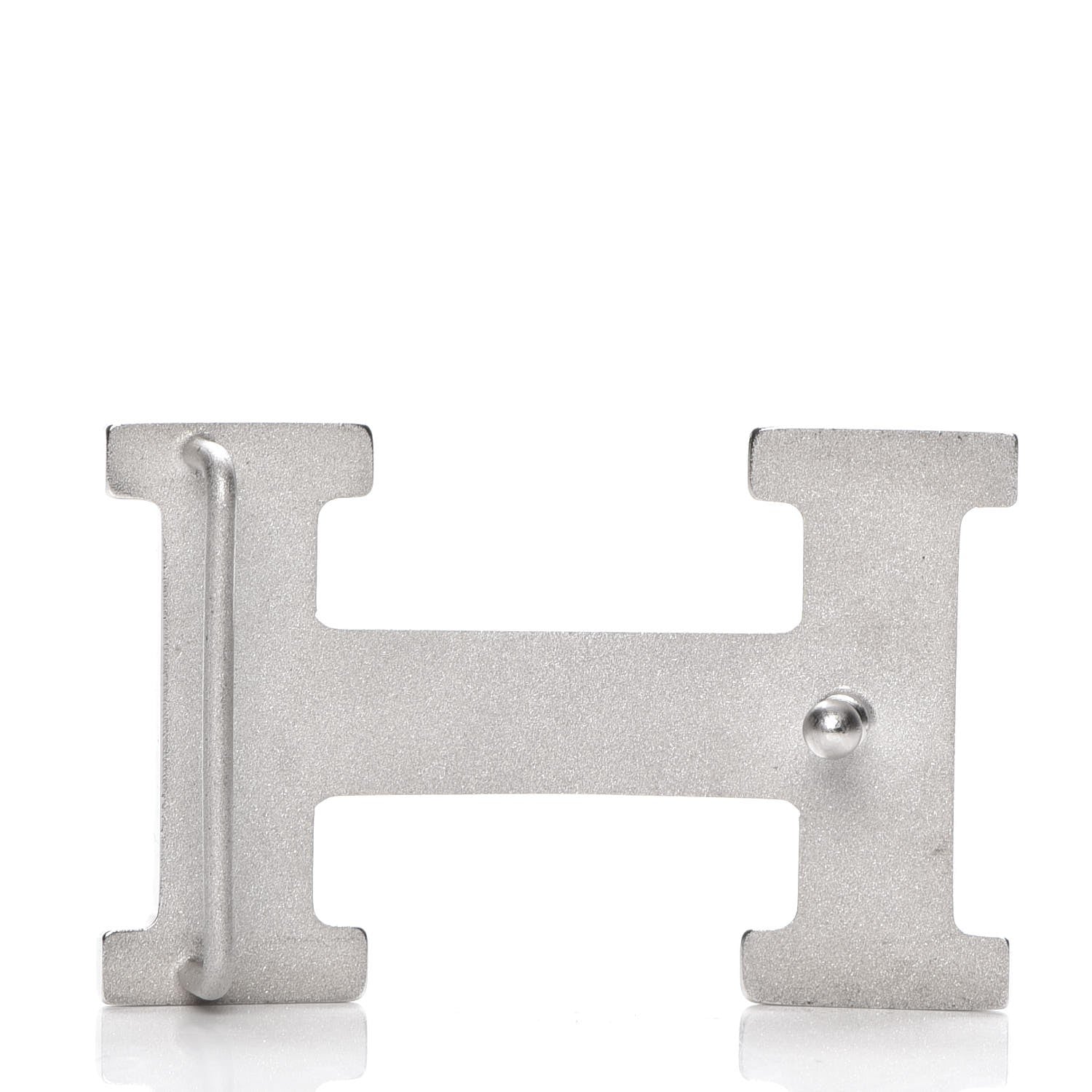 Hermes Polished Palladium 32mm H Belt Buckle Silver 3 of 4